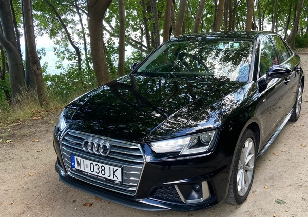 Audi A4 cena 115500 przebieg: 91150, rok produkcji 2019 z Gdynia małe 277